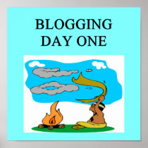 BLOGGING JOKE FOR BLOGGERS POSTER