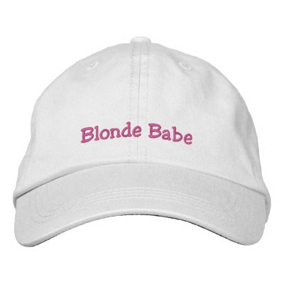 Blonde Babe Cap by KELLBELL535