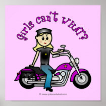 Blonde Biker Print