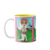 Blonde Bride & Bling - wedding mug