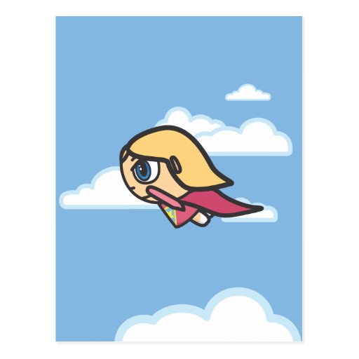 Blonde Character Daylight Flight Post Card
