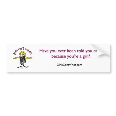 Blonde CSI Girl Bumper Sticker by girlscantwhat