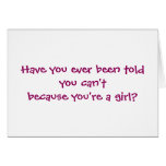 Blonde CSI Girl Card