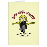 Blonde CSI Girl Greeting Cards
