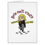 Blonde CSI Girl Greeting Card