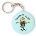 Blonde CSI Girl keychains