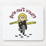 Blonde CSI Girl mousepads