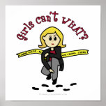 Blonde CSI Girl posters