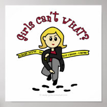 Blonde CSI Girl Poster