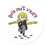 Blonde CSI Girl stickers