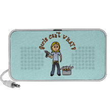 Blonde Do-It-Yourself Diva Travel Speaker