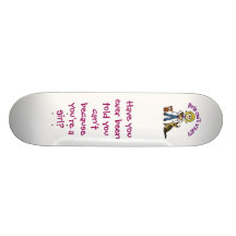 Blonde Female Veterinarian Skate Deck