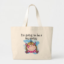 Blonde Future Big Sister Tshirts and Gifts Canvas Bags