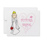 Blonde Future Bride T-shirts and Gifts invitations