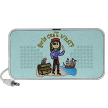 Blonde Girl Pirate iPod Speakers