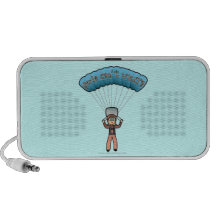 Blonde Girl Sky Diver Portable Speaker