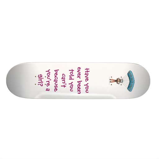 Blonde Girl Sky Diver Skate Decks