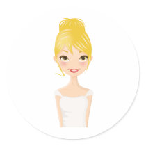 Blonde Girl stickers
