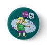 Blonde Girls I'm 6 6th Birthday Button