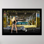 blonde,gun,cadillac poster posters