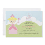 Blonde Hair Birthday Princess in Pink with Castle