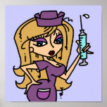 Blonde Hair Nurse Calls the Shots T-shirts