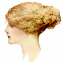 Blonde Harrison Fisher Girl  Pin