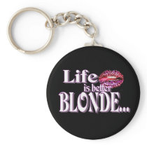blonde keychain