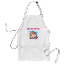 Blonde New Big Sister Tshirts and Gifts Apron