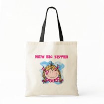 Blonde New Big Sister Tshirts and Gifts Canvas Bag