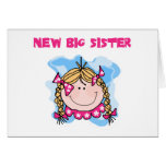 Blonde New Big Sister Tshirts and Gifts Cards