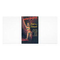 Blonde on a Broomstick Picture Card