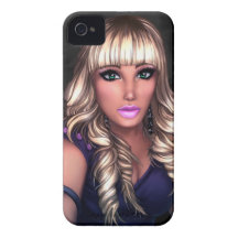 Blonde Party Girl iPhone 4 Case