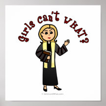 Blonde Preacher Girl Print