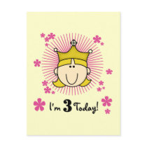 Blonde Princess 3rd Birthday Tshirts & Gifts