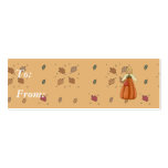 blonde pumpkin angel business card templates