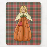 blonde pumpkin angel mouse mat
