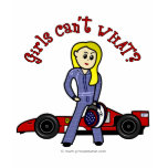 Blonde Race Car Driver Girl t-shirts