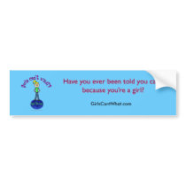 Blonde Rule The World Bumper Sticker
