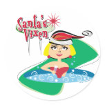 Blonde Santa's Vixen stickers