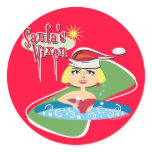 Blonde Santa's Vixen stickers