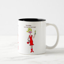 BLONDE SPEAK: "Sarcasm...now served all day!" Coffee Mug