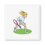 Blonde Tennis Girl Magnet