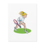 Blonde Tennis Girl Postcards