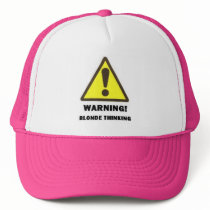 blonde thinking hat