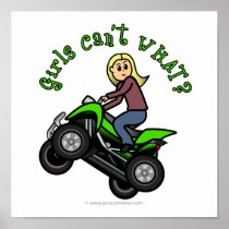 Blonde Woman ATV | Four Wheeler Driver