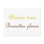 Blondes&Brunettes postcards