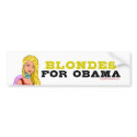 Blondes for Obama bumper stickers