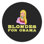 Blondes for Obama Stickers