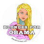 Blondes for Obama Stickers